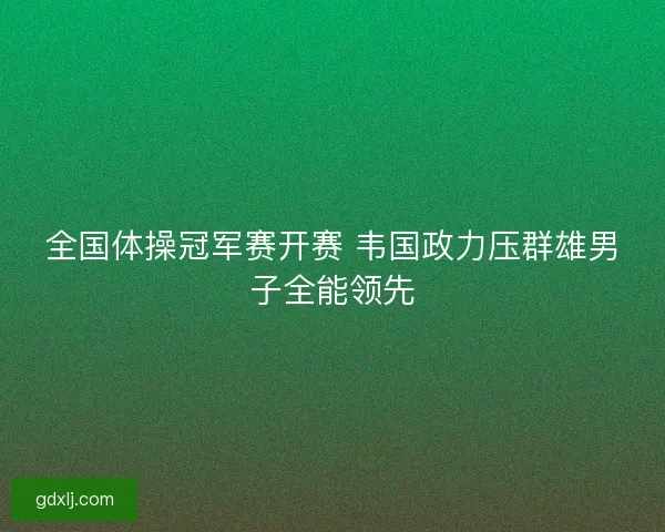 全国体操冠军赛开赛 韦国政力压群雄男子全能领先 全国体操冠军赛开赛 韦国政力压群雄男子全能领先